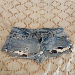 Mini Lucky Jean shorts